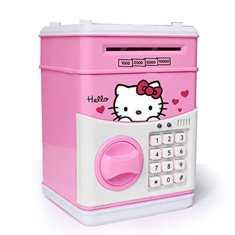 Electronic Piggy Bank, Mini ATM Password Money Bank Cash Coins Saving Box for Kids