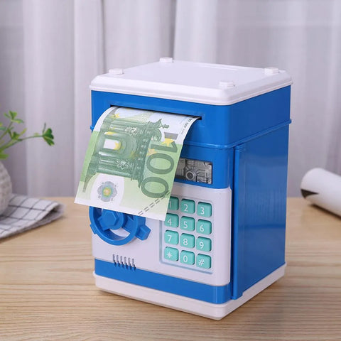 Electronic Piggy Bank, Mini ATM Password Money Bank Cash Coins Saving Box for Kids