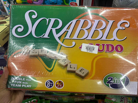 2 in 1 ludo + scrabble board games to play