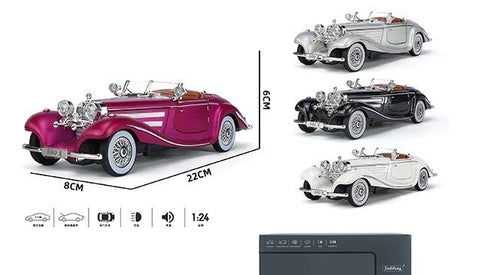 1:24 Mercedes-Benz 500K Classic Car Diecast Vintage Retro Classic Alloy Car Model