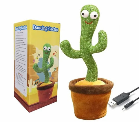 Rechargeable Dancing Cactus Toy with Songs Plush Funny Electronic Singing Dancing Cactus