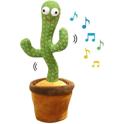 Rechargeable Dancing Cactus Toy with Songs Plush Funny Electronic Singing Dancing Cactus