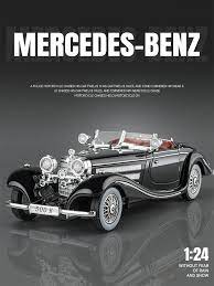 1:24 Mercedes-Benz 500K Classic Car Diecast Vintage Retro Classic Alloy Car Model