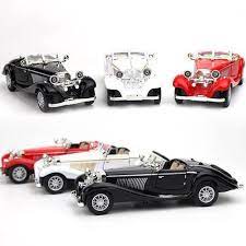 1:24 Mercedes-Benz 500K Classic Car Diecast Vintage Retro Classic Alloy Car Model